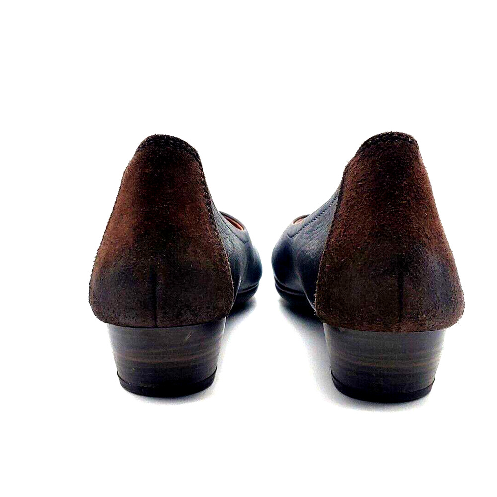 Pikolinos Gandia Square Toe Black Low Heel Slip On Shoes Size 36 5.5 Spain - Picture 4 of 10